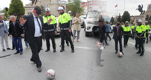 ALKOL GÖZLÜĞÜNÜ TAKAN TOPA VURAMADI