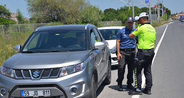 ÇERKEZKÖY’DE BAYRAM ÖNCESİ TRAFİK DENETİMİ