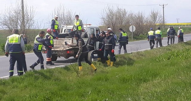 ÖMRÜNÜ TAMAMLAMIŞ LASTİKLER TOPLANIYOR