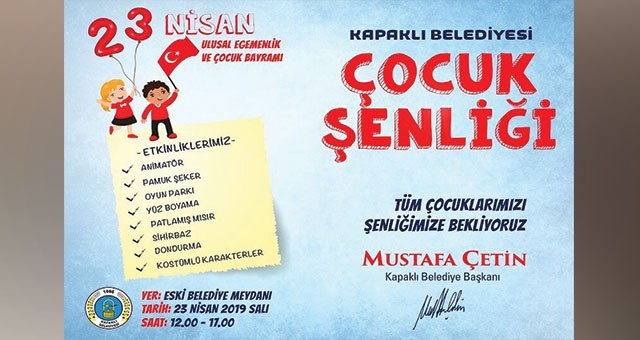 KAPAKLI 23 NİSAN’I COŞKUYLA KUTLAYACAK