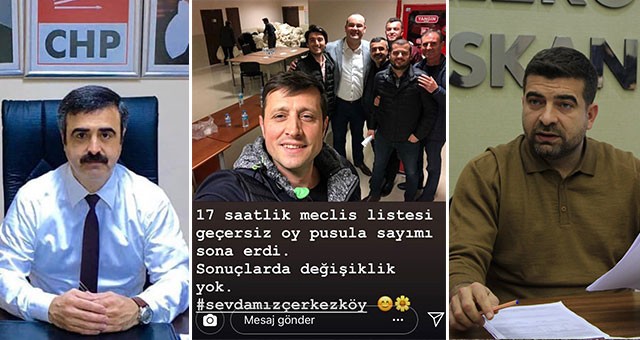 ÇERKEZKÖY’DE OYLAR YENİDEN SAYILDI