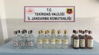 ÇERKEZKÖY'DE 17 LİTRE KAÇAK İÇKİ ELE GEÇİRİLDİ