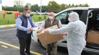 ÇOSB'DEKİ FİRMALARA İKİNCİ FAZ MASKE DAĞITIMI YAPILDI