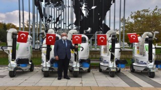 5 ADET ELEKTRİKLİ ÇÖP TOPLAMA MAKİNESİ ALDI