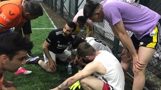 HALI SAHADA DİLİ BOĞAZINA KAÇAN SPORCUYA HAYATİ MÜDAHALE