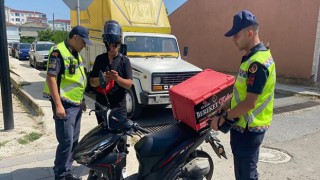 ÇERKEZKÖY’DE MOTOSİKLET DENETİMİ