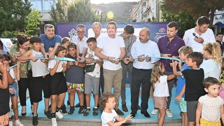 KUMBAĞ PARKI TÖRENLE AÇILDI