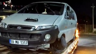 ÇORLU’DAN UYGULAMADAN KAÇAN ARAÇ, ÇERKEZKÖY’DE DURDURULDU