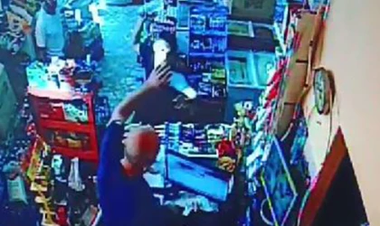 BAKKALA PİKNİK TÜPÜYLE SALDIRDI