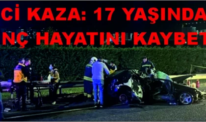 ÇERKEZKÖY'DE OTOMOBİL BARİYERLERE ÇARPTI: 1 ÖLÜ, 1 YARALI