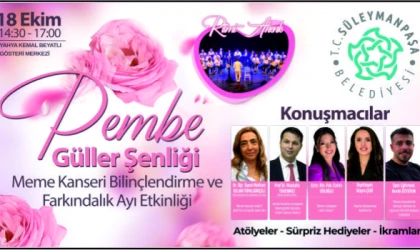 SÜLEYMANPAŞA PEMBE GÜLLER ŞENLİĞİNDE BULUŞACAK