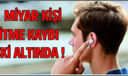 1,1 MİLYAR KİŞİ İŞİTME KAYBI RİSKİ ALTINDA !