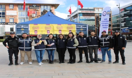 Çerkezköy İlçe Emniyet Müdürlüğünden kadına şiddetle mücadele standı