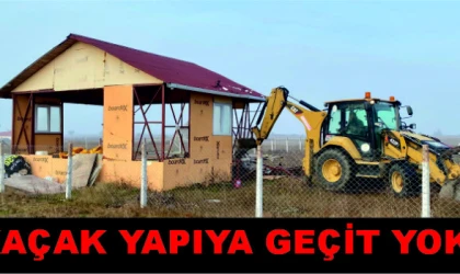 SARAY BELEDİYESİ KAÇAK YAPIYA GEÇİT VERMİYOR