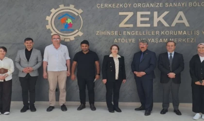 Çerkezköy İlçe Milli Eğitim Müdürü Aslan, ZEKA’yı Ziyaret Etti