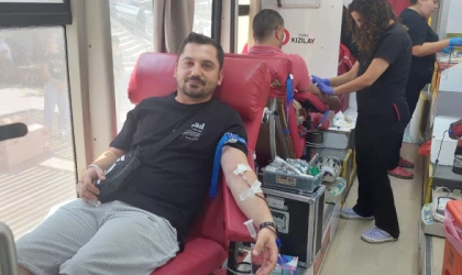 ÇERKEZKÖY KAYMAKAMLIĞI VE MAHALLE MUHTARLARINDAN KAN BAĞIŞI KAMPANYASI