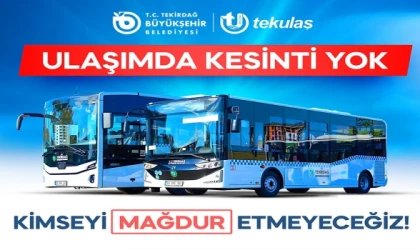 ULAŞIMDA KESİNTİ YOK 26 NUMARALI HAT SARAY’A UZATILDI