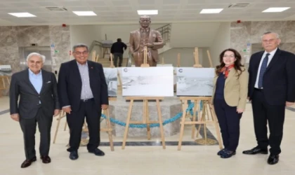 ÇOSB’NİN 50. YIL SERGİSİ KAYMAKAMLIK BİNASINDA ZİYARETE AÇILDI