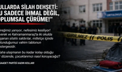 OKULLARDA SİLAH DEHŞETİ: “BU SADECE İHMAL DEĞİL, TOPLUMSAL ÇÜRÜME!”