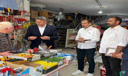 AK PARTİ ÇERKEZKÖY İLÇE BAŞKANLIĞI KIZILPINAR’DA ESNAF ZİYARETLERİ GERÇEKLEŞTİRDİ