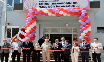 EMİNE-BAHAEDDİN OK ÖZEL EĞİTİM ANAOKULU TÖRENLE AÇILDI