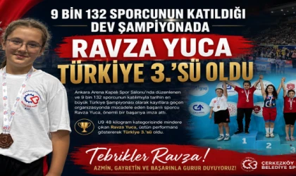 9 BİN 132 SPORCUNUN KATILDIĞI DEV ŞAMPİYONADA RAVZA YUCA TÜRKİYE 3.’SÜ OLDU 9 BİN 132 SPORCUNUN KATILDIĞI DEV ŞAMPİYONADA RAVZA YUCA TÜRKİYE 3.’SÜ OLDU