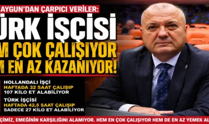 ÇOK ÇALIŞAN, AZ KAZANAN ÜLKE: TÜRKİYE