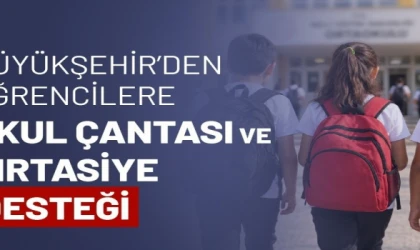 Büyükşehir’den öğrencilere çanta ve kırtasiye desteği