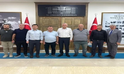 Şoförler ve servisçilerden Kaymakam Günlü’ye ziyaret