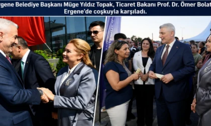 Ticaret Bakanı Ömer Bolat Ergene’de coşkuyla karşılandı