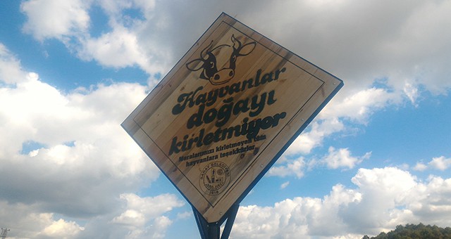 “HAYVANLAR DOĞAYI KİRLETMİYOR”